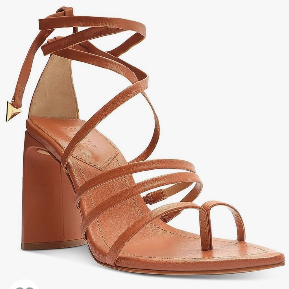 Schutz Leaf strappy lace-up sandal